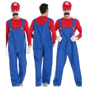 Mario Halloween Cosplay Costume for Men M - L Sizes Available - NWT